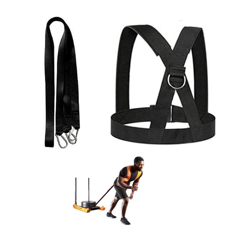 OYINDIZ Sled Harness  Weight Speed Sled Workout Tire Pulling Harness Resistance and Assistance Trainer Physical Training Resistance Rope Football Training Equipment Harness For Men and Women(6.6ft) - Image 1